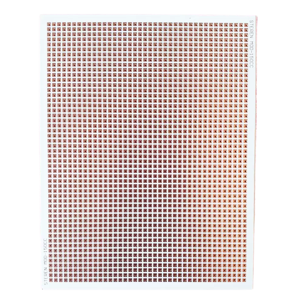Placa Fenolica Perforada De 11X14 cm Con 2080 Perforaciones