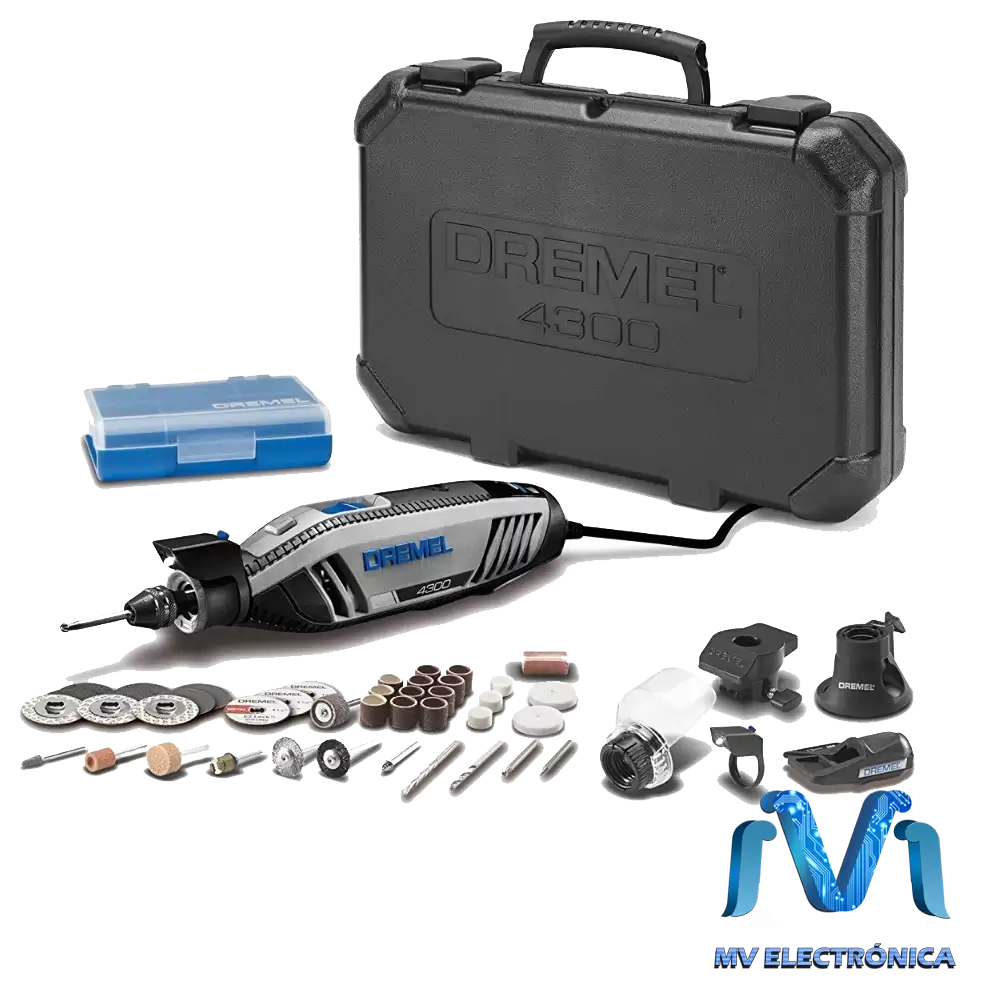 DREMEL 4300 5 ADITAMENTOS 40 ACCESORIOS CON LUZ LED