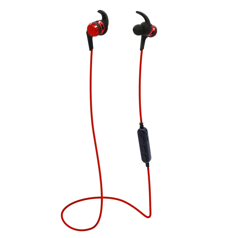 AUDIFONOS BLUETOOTH IN EAR SPORT TF2 MICROSD COLOR ROJO