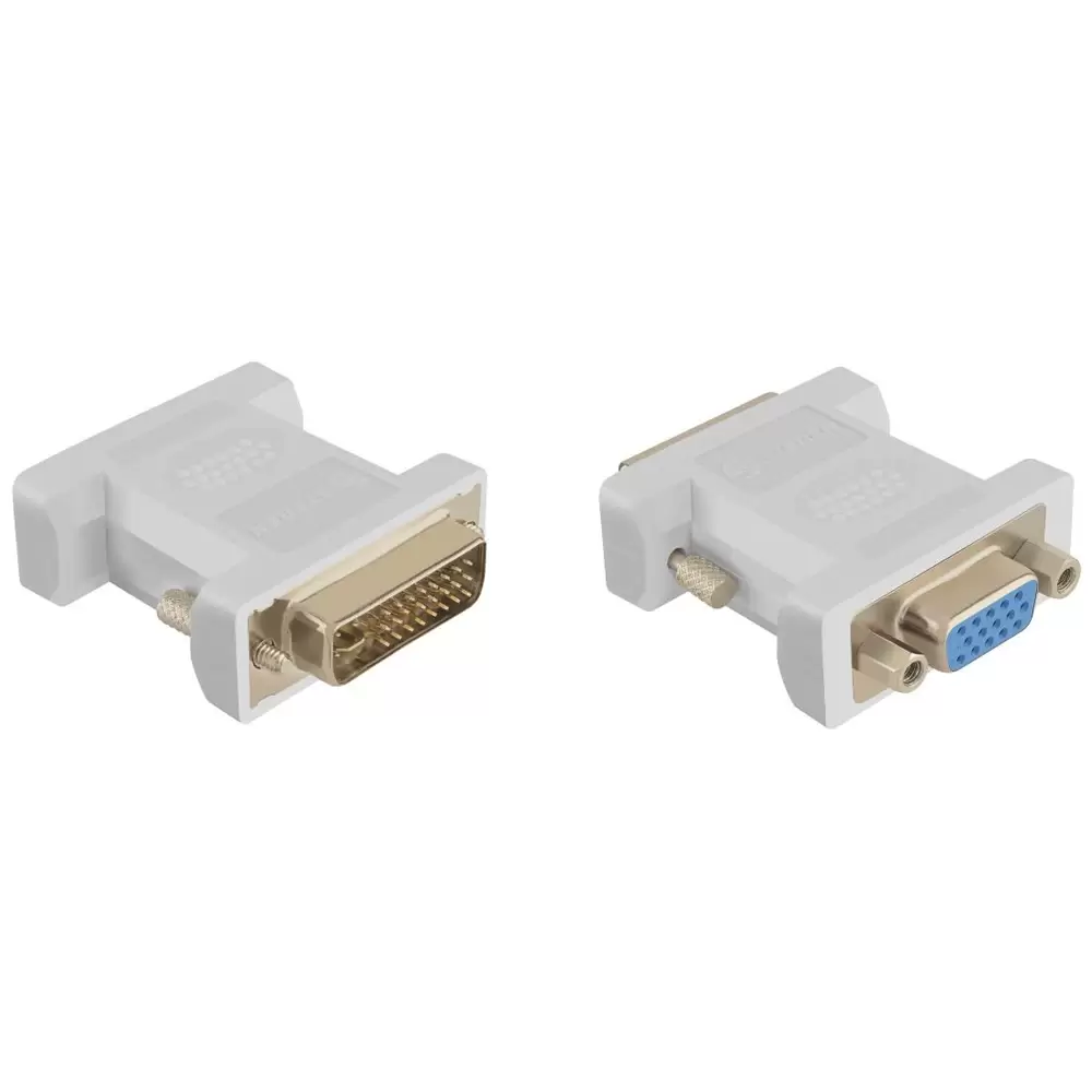 Adaptador Unidireccional DVI-I Macho a VGA Hembra