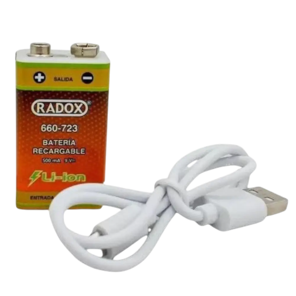 Bateria Recargable Micro Usb Li-ion  9v 500 Mah