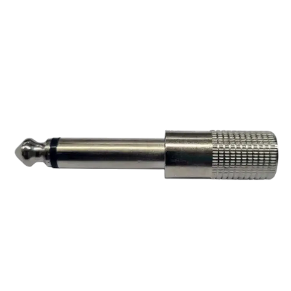 Adaptador Jack 3.5 Mm A Plug 6.3 Mm Monoaural Metalico