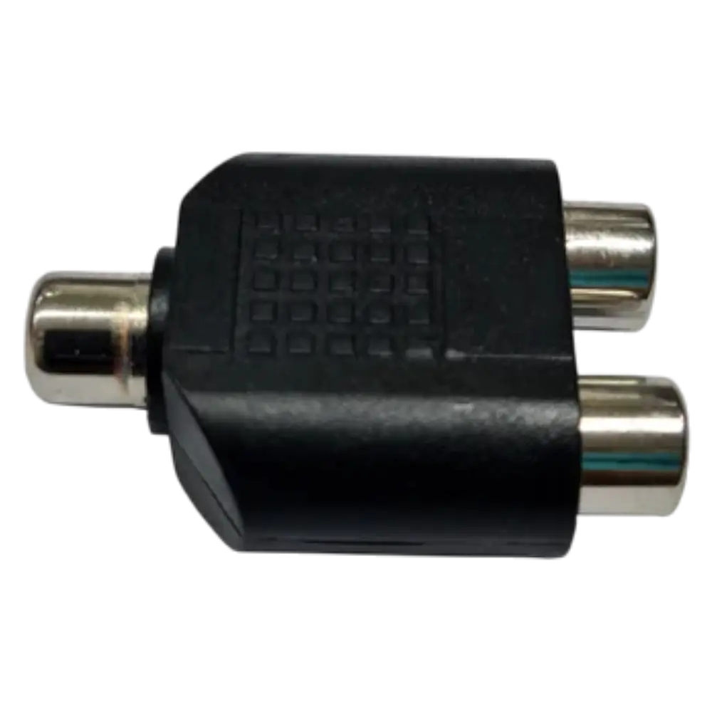 Adaptador 2 Jacks Rca Hembra A 1 Jack Rca Hembra