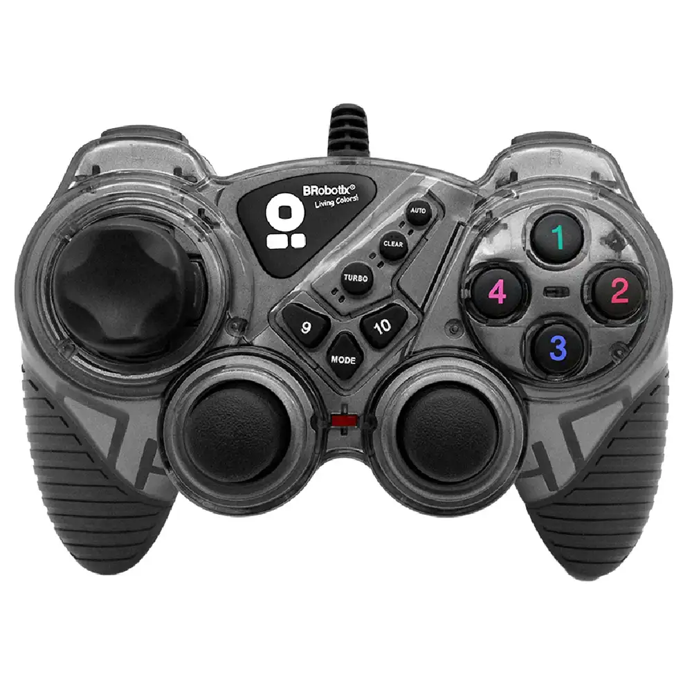 CONTROL GAMER PARA PC COMPUTADORA PARA VIDEOJUEGOS USB COLOR PLATA