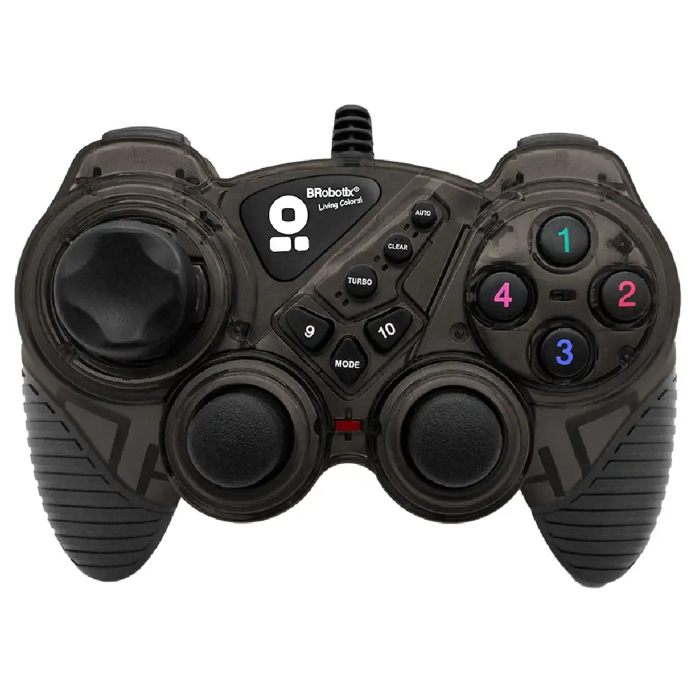 CONTROL GAMER PARA PC COMPUTADORA PARA VIDEOJUEGOS USB COLOR HUMO