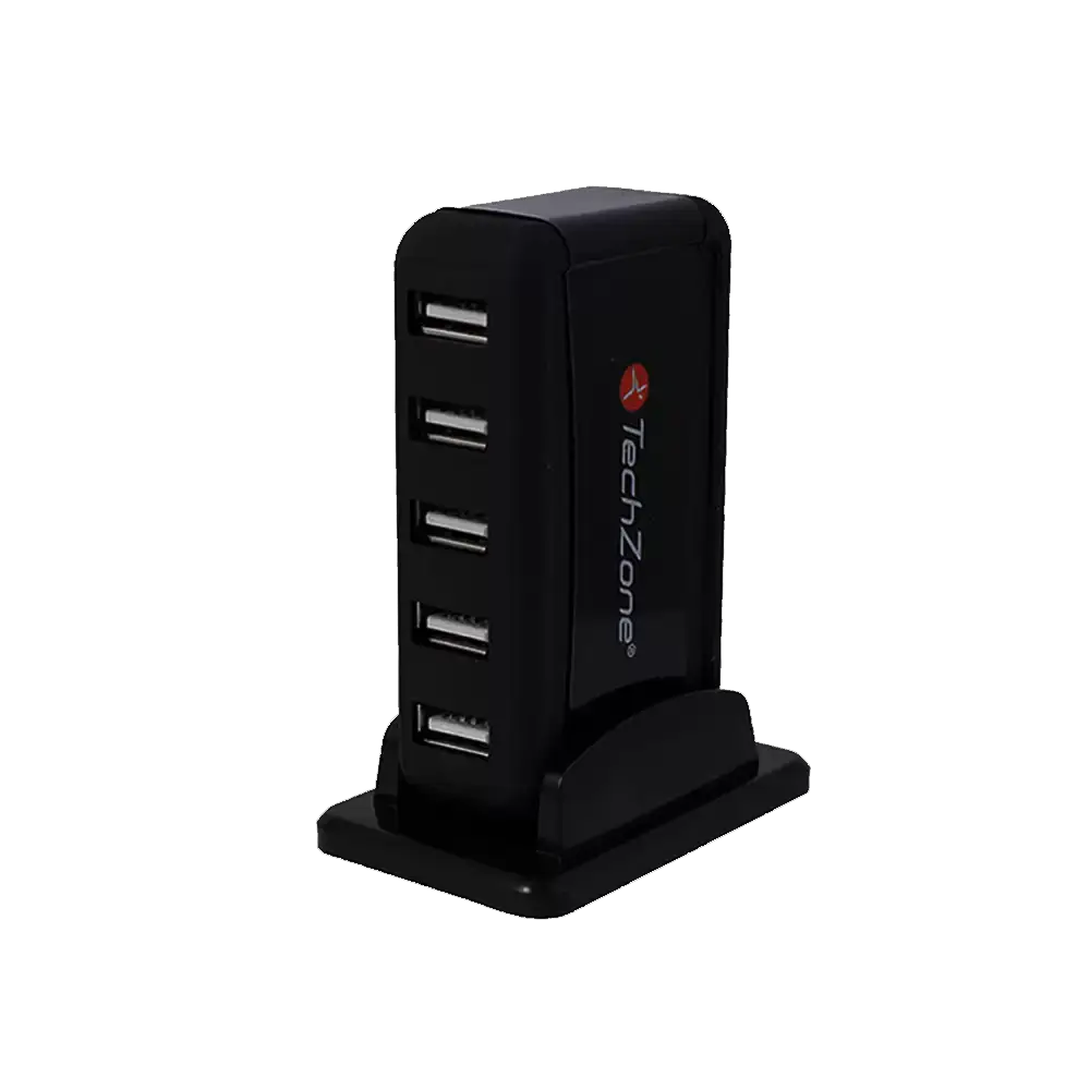 Hub 7 Puertos Con Cargador Techzone