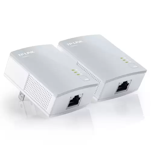 Adaptador Powerline Tp-link Tl-pa4010 Kit 2 Pzas Alambrico A 500mbps Con 1 Rj45 10 100 Soporta Hasta 300m De Cable