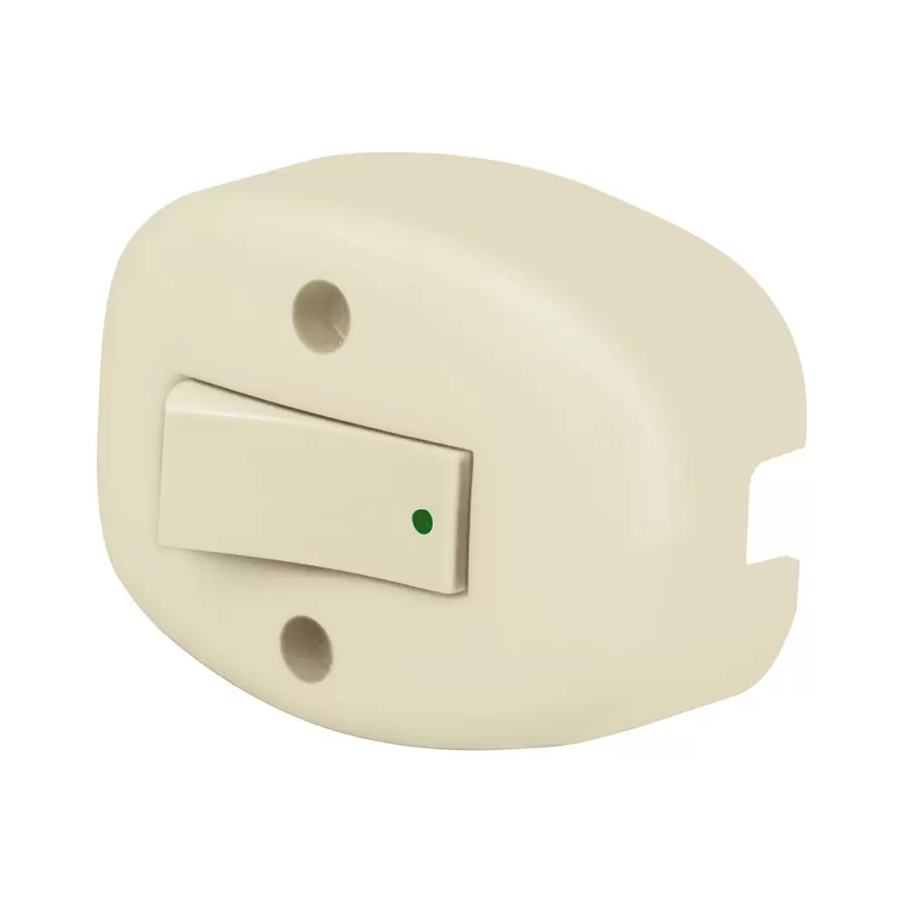 Interruptor de sobreponer sencillo 125V / 60Hz 4A de 58x42 mm Volteck