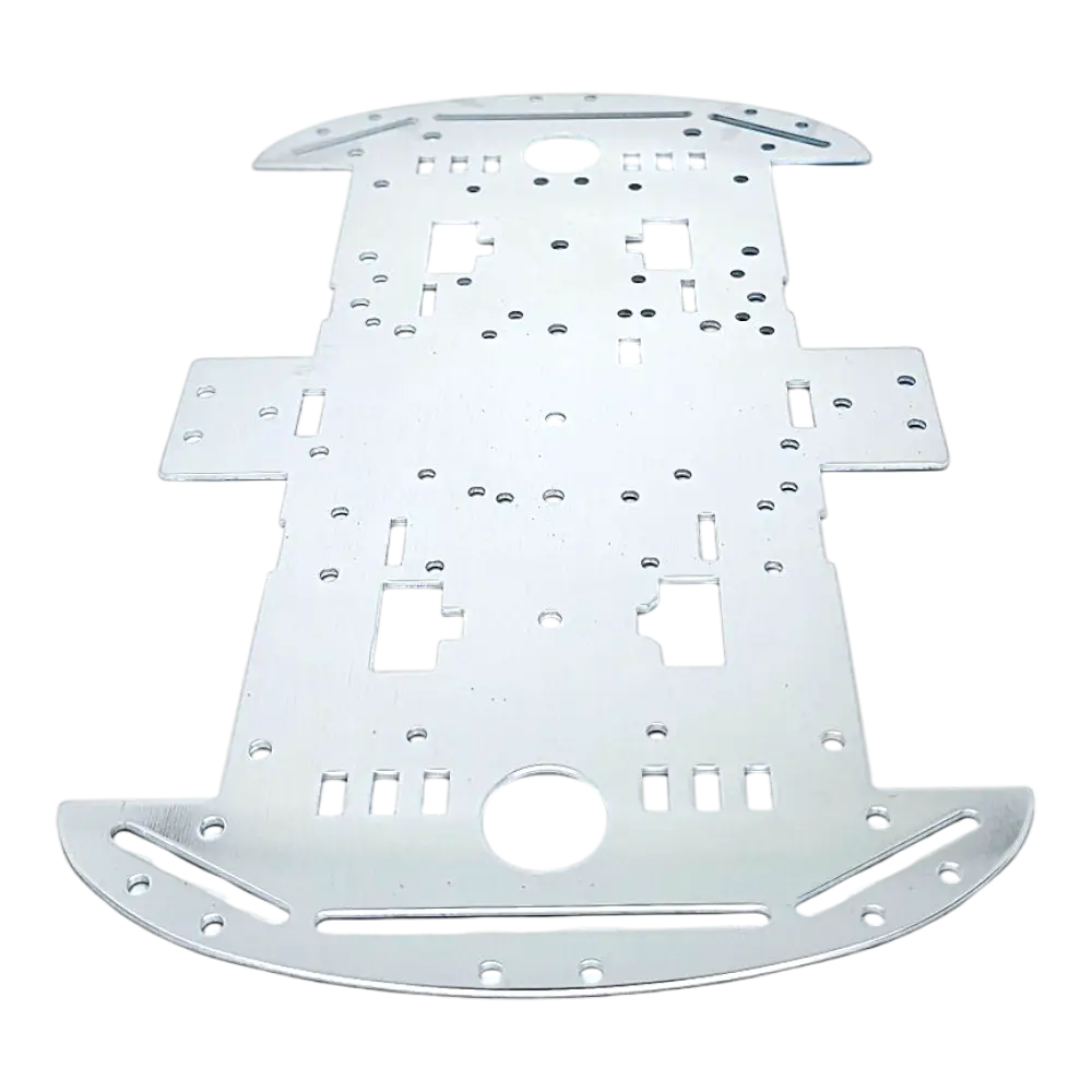 Base De Aluminio Para Chasis De Carro Robot 4wd