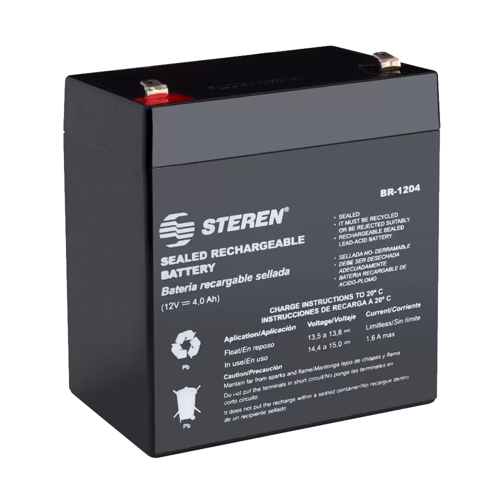 BATERIA SELLADA DE ACIDO PLOMO DE 12VCC A 4AH