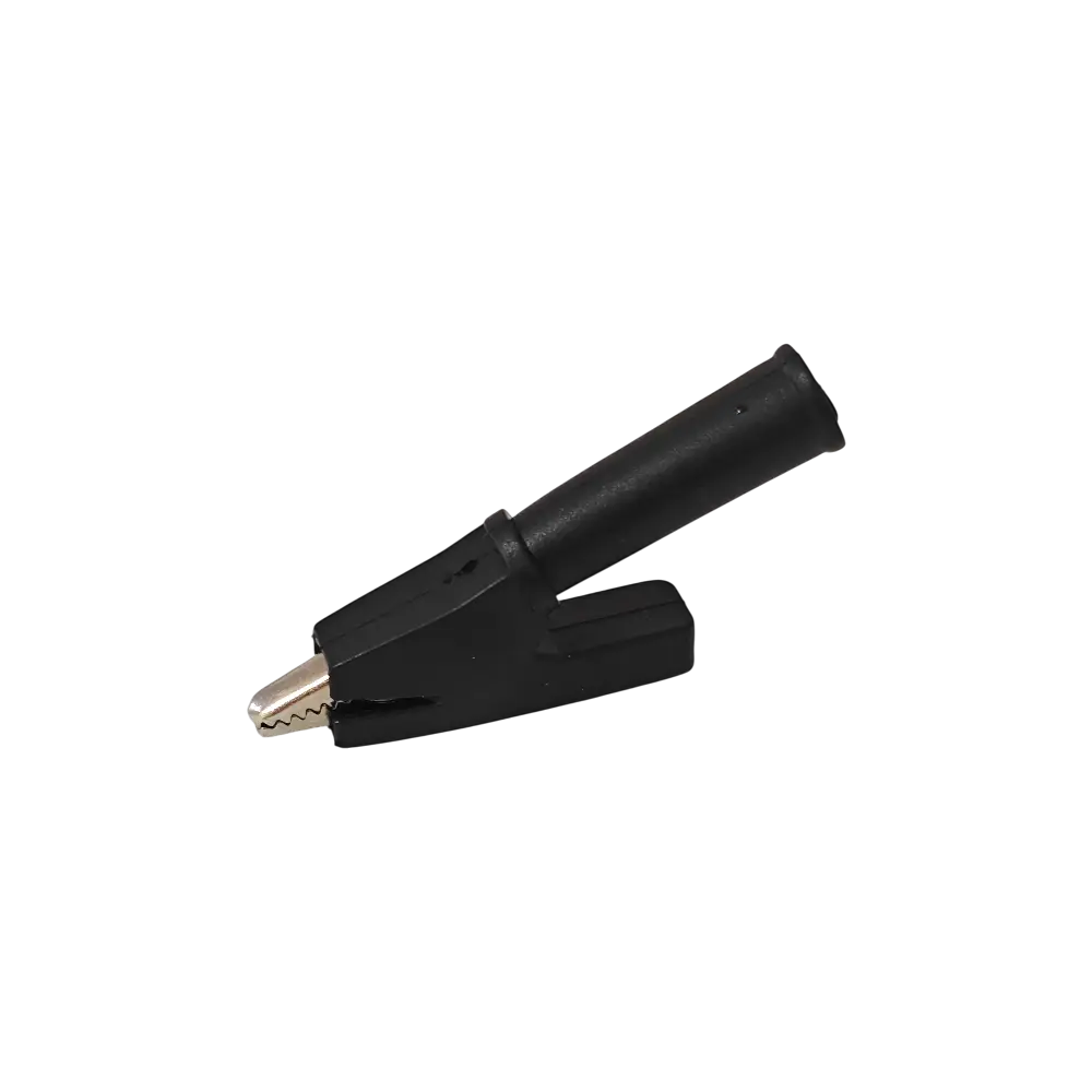 Pinza Caiman Chico Con Forro Negro De 4cmx5cm Y Apertura De 8mm
