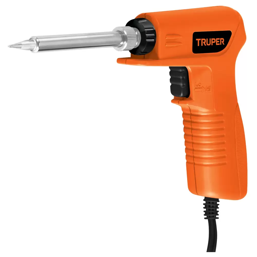 Cautín para electrónica profesional tipo pistola de 25W / 40W con punta pre-estañada Truper