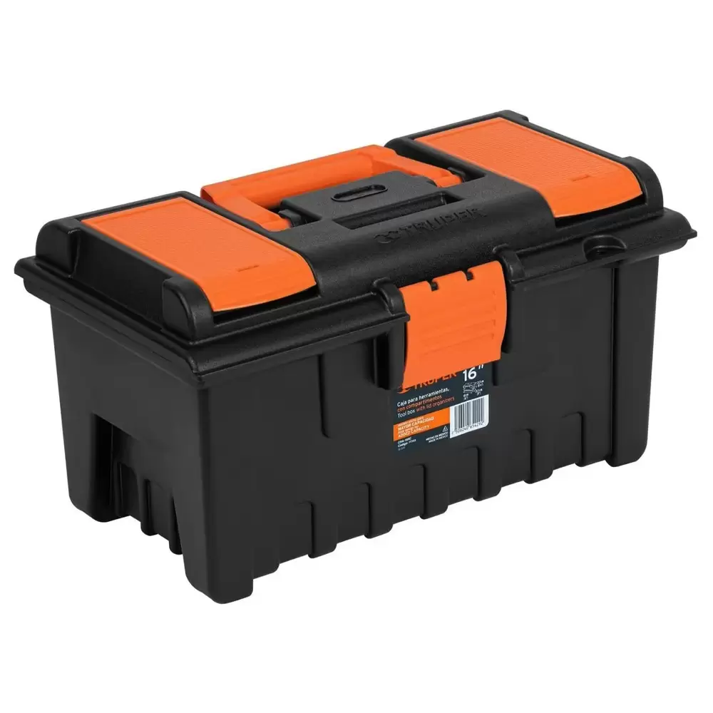 Caja para herramientas 16 pulgadas con compartimentos de 40x23x22cm Truper