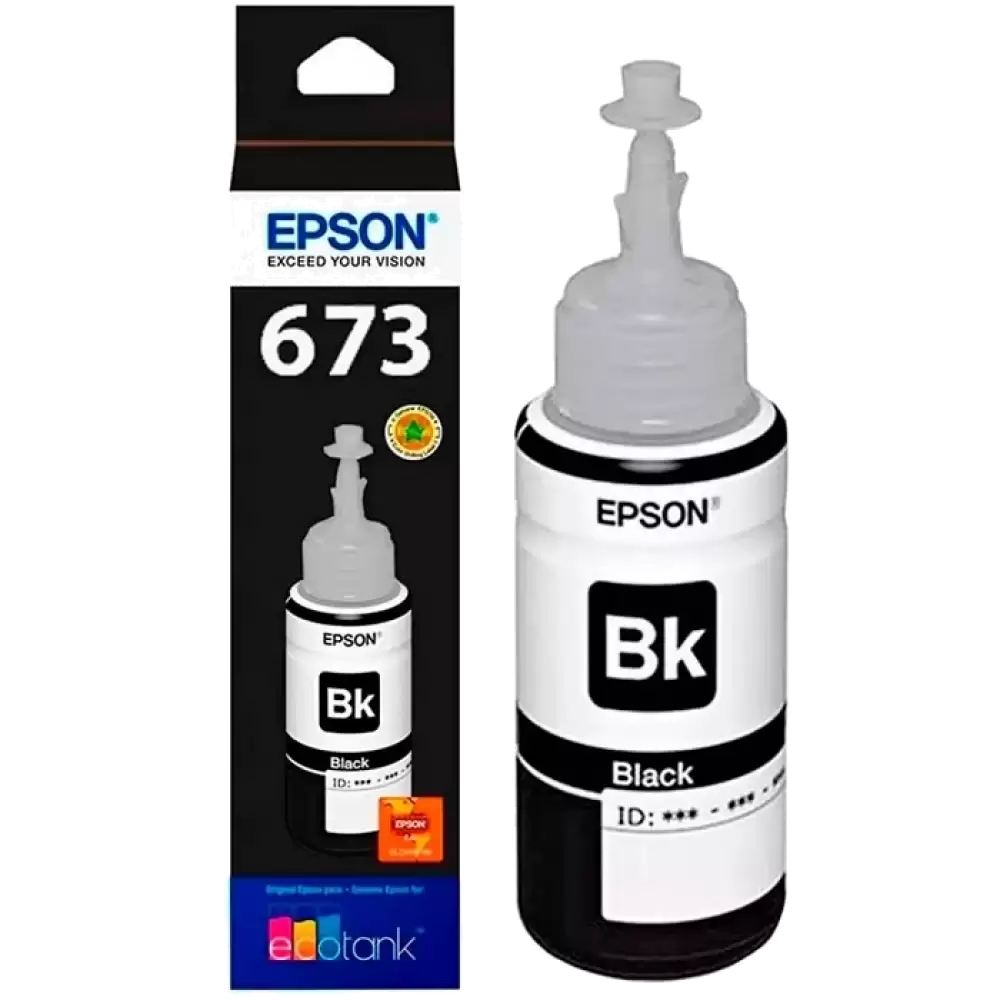 CARTUCHO EPSON MODELO 673 NEGRO, PARA L800,  L1800 ,  L805
