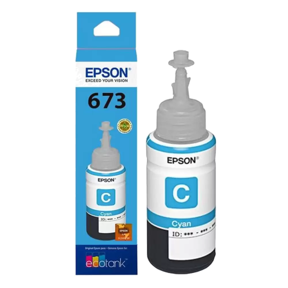 CARTUCHO EPSON MODELO 673 CYAN, PARA L800,  L1800 ,  L805