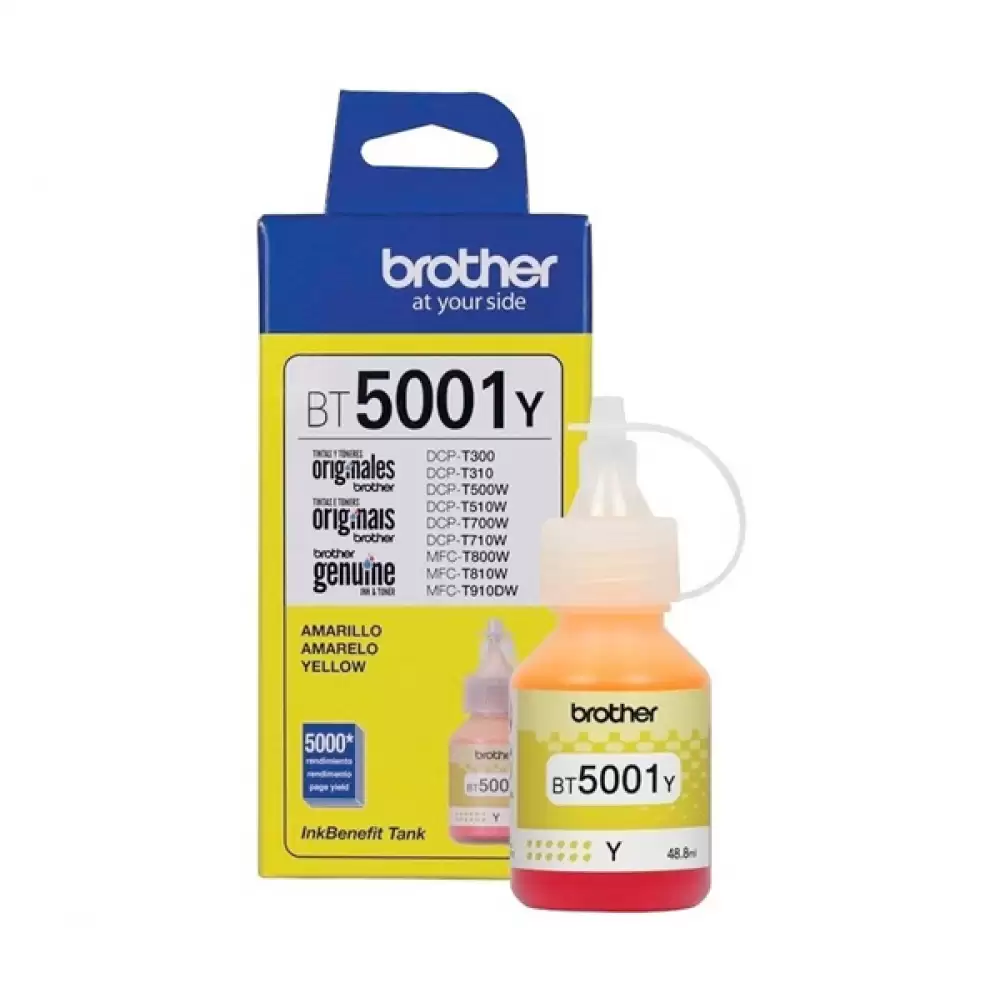 Tintas Para Impresoras Brother Modelo Bt5001y Amarillo 48.8ml