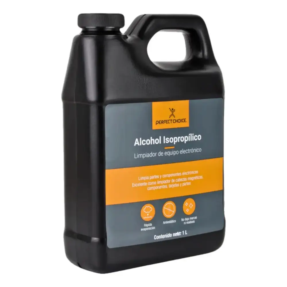 Alcohol Isopropílico Para Limpieza De Equipos De Cómputo Y Electrónica 1 Litro Perfect Choice