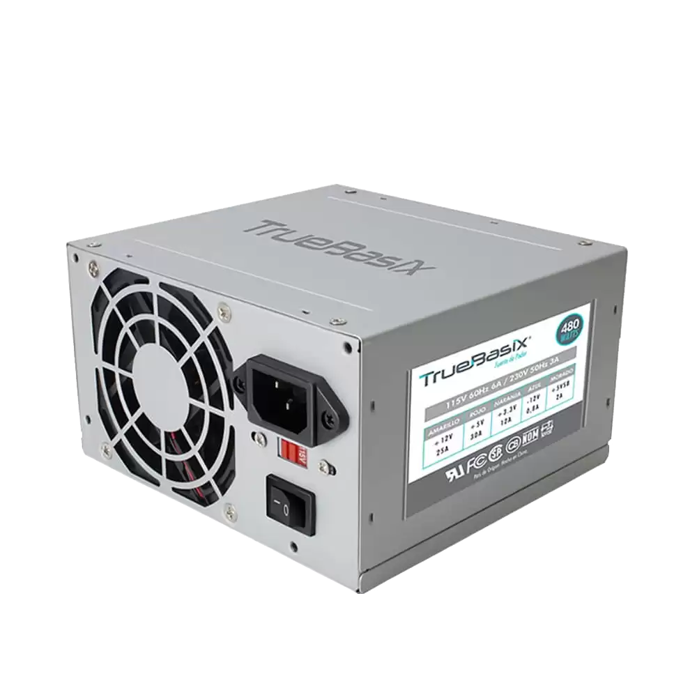 FUENTE DE PODER ACTECK TRUE BASIX 500W/24PIN/2 S-ATA PLATA