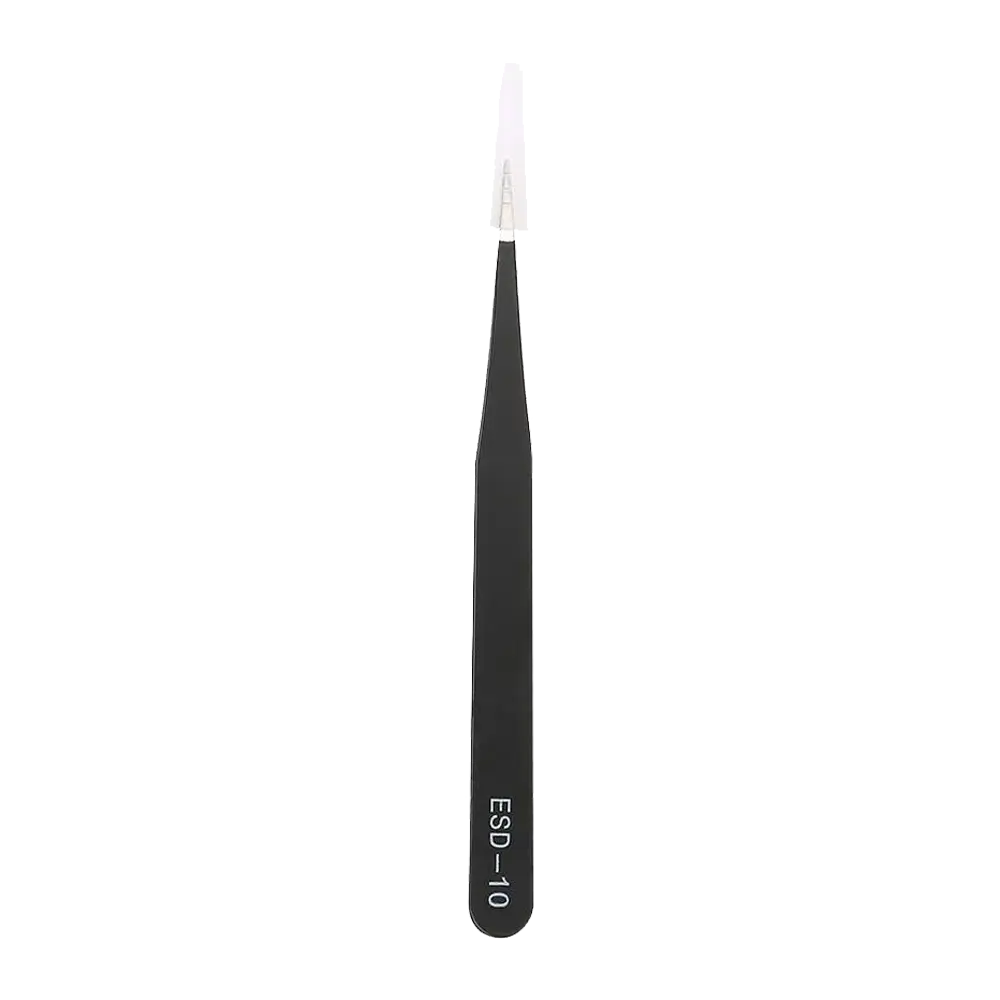 Pinza De Precision Antiestatica Con Punta Recta Esd-10