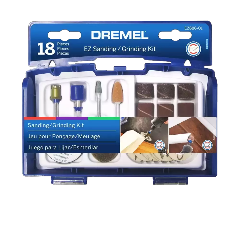 Kit De Accesorios De Lijado Y Esmerilado Con 18 Piezas EZ686 Dremel