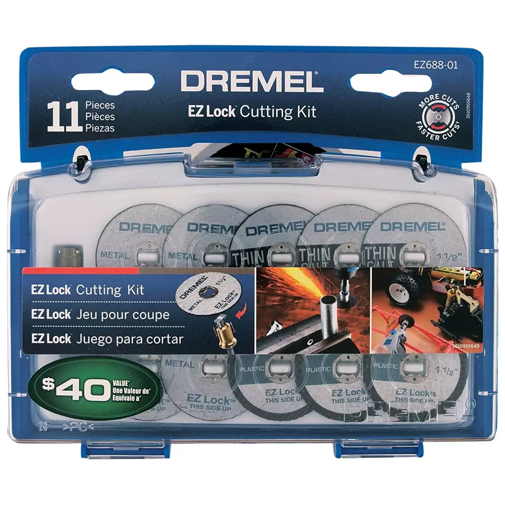 Kit De Discos De Corte Ez Lock Con 11 Piezas Ez688 Dremel