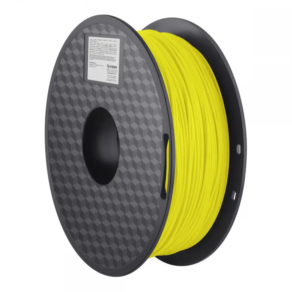 ROLLO DE FILAMENTO PLA AMARILLO 1KG 1.75MM PARA IMPRESORA 3D