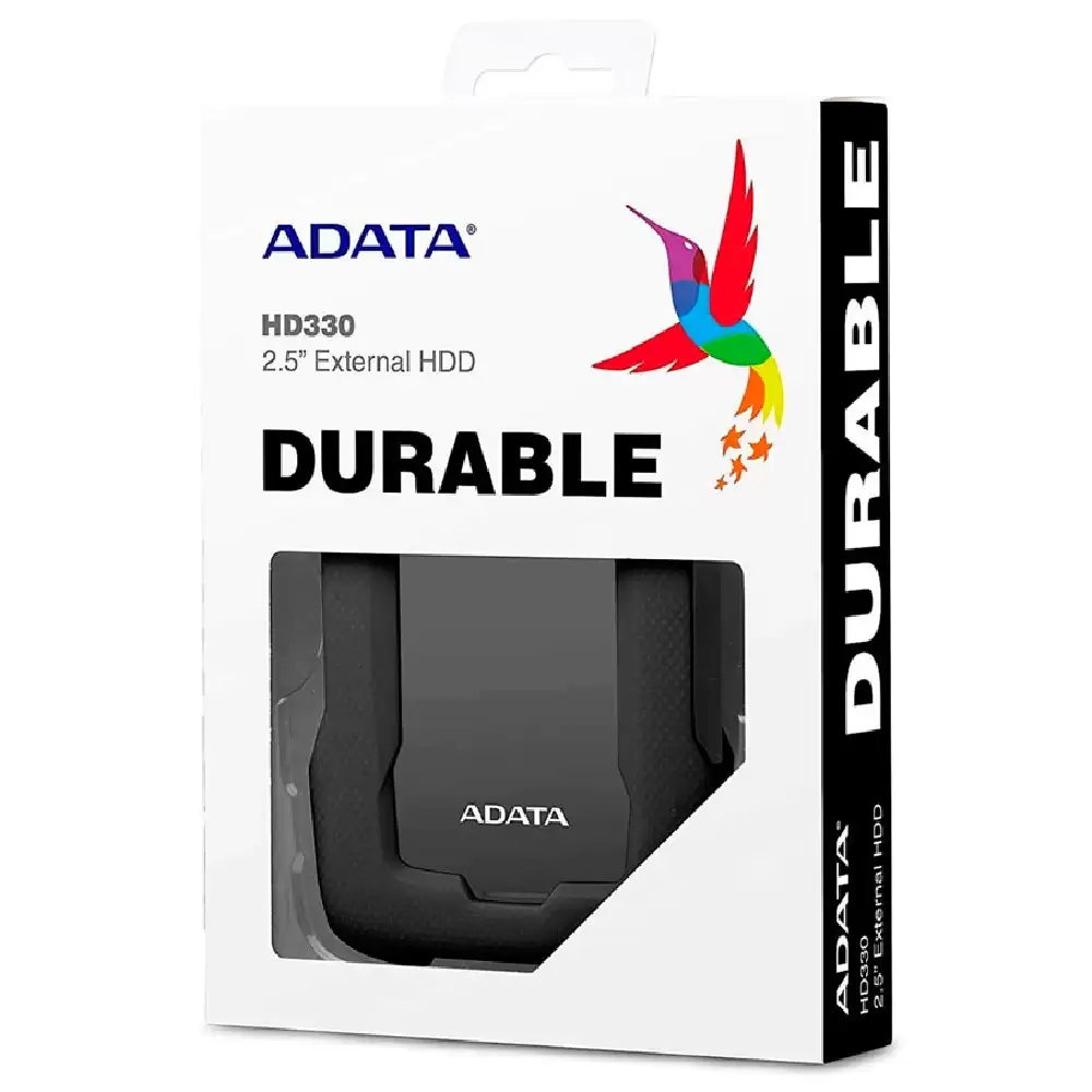 Disco Duro Externo 1tb Adata Hd330 2.5 Pulgadas USB 3.1 Slim Contragolpes Negro Windows/Mac/Linux