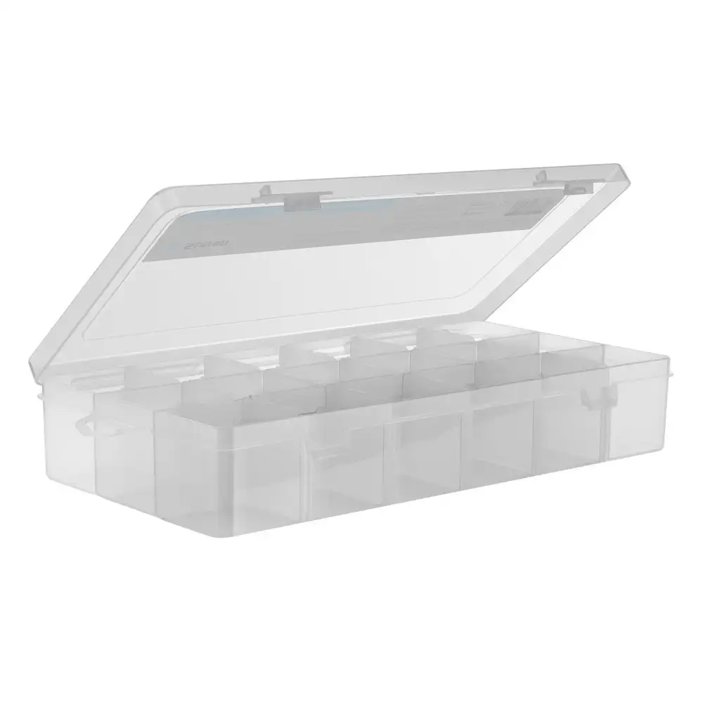 ORGANIZADOR DE 18 COMPARTIMIENTOS PARA COMPONENTES ELECTRÓNICOS DE PLASTICO