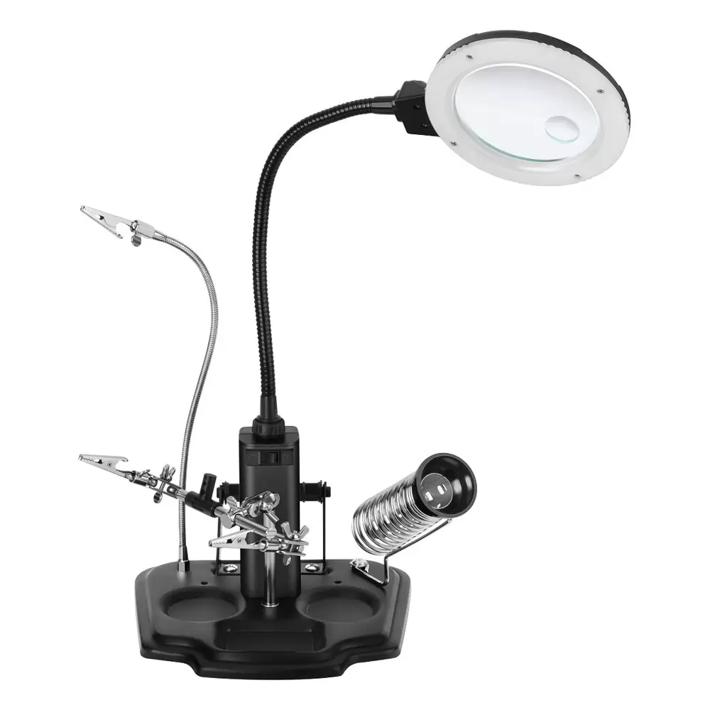 Estación Profesional Para Soldar Con Lupa y Lámpara Steren