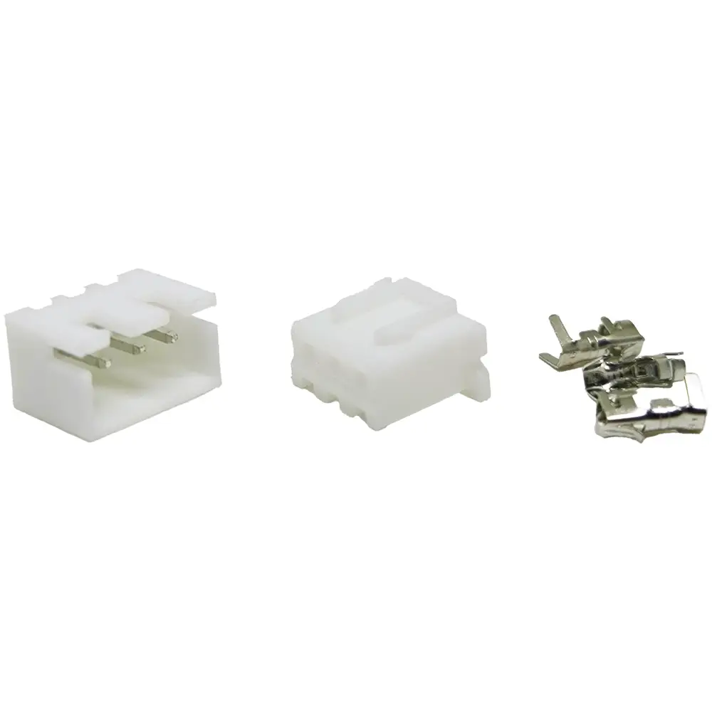 Juego De Conectores Jst Xh 2.54mm 3 Pines Rectos Tipo Molex Macho/hembra/terminales