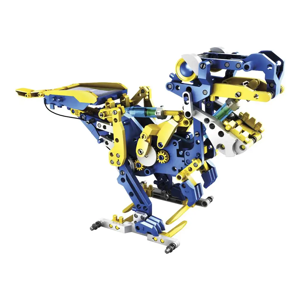 ROBOT KIT SOLAR E HIDRAULICO 12 EN 1 DINOSAURIO, MONO, ELEFANTE, COCODRILO, AVEZTRUZ EXCAVADOR