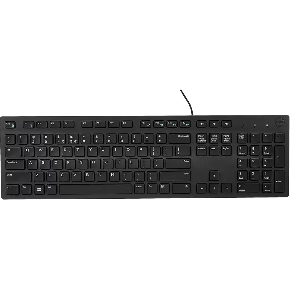 Teclado Alambrico Dell En Ingles Modelo Kb216-bk-us Color Negro