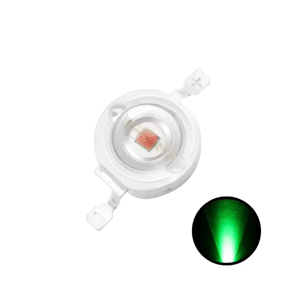 Led Verde Superficial Smd 3w Potencia 3.3v 700mah