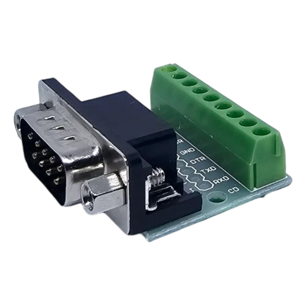 Modulo Adaptador Db9 Rs232 Y Rs485 Macho Con Borneras