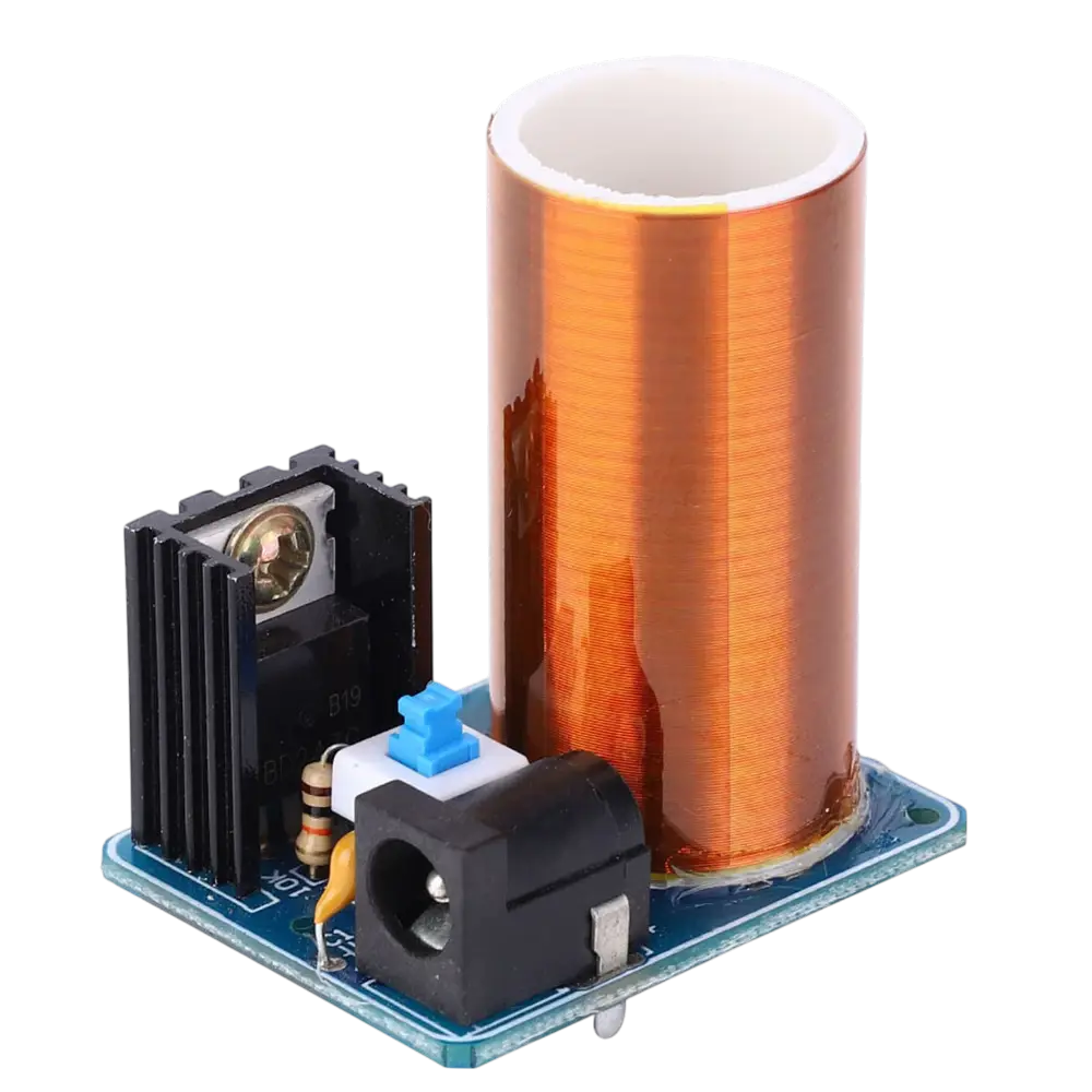Mini Kit Bobina De Tesla De 9v A 12v, Con Mini Foco Incluido
