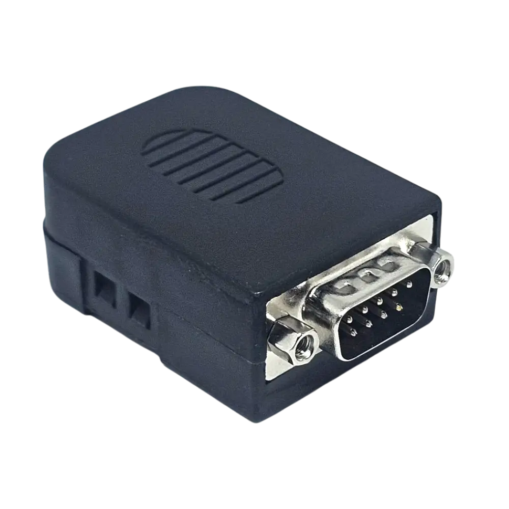 Modulo Db9 Rs232 A Serial Macho Con Carcasa Y Borneras