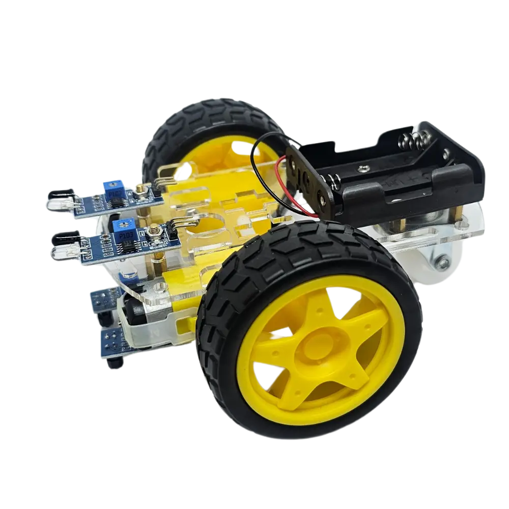 Mini Chasis Rueda Loca 3 Llantas Seguidor De Linea Y Evasor De Obstaculo