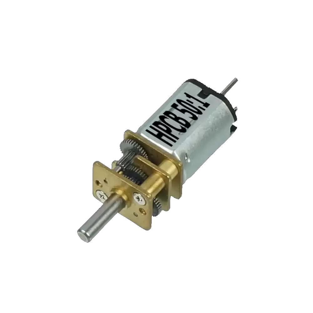 MICROMOTORREDUCTOR 50:1 EJE EXTENDIDO 6V HPCB POLOLU 650 RPM N20