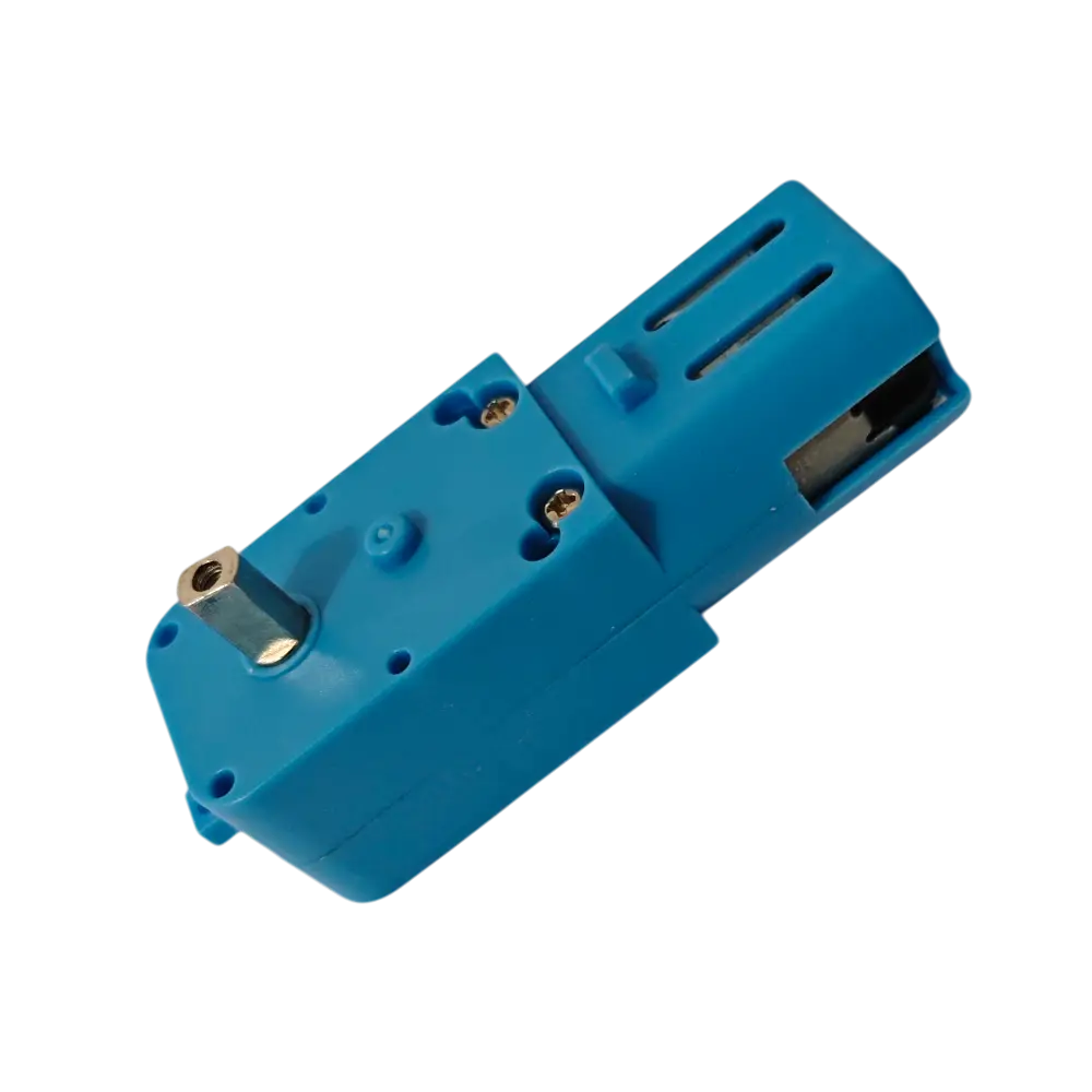 Motorreductor Azul 1 Eje  De Engranes Metalico 110 Rpm 3-6v