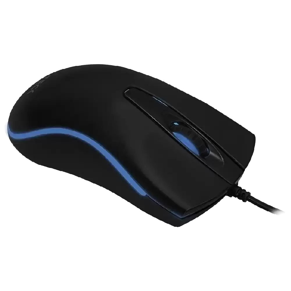 MOUSE OPTICO USB CON LUZ LED AZUL DE 1000DPI CON 2 BOTONES Y SCROLL ELECTRUS X 300