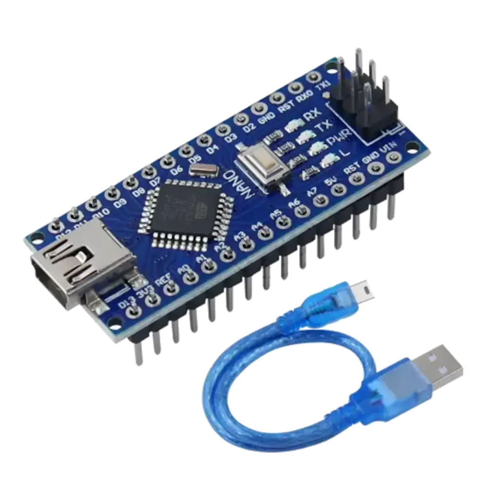 Tarjeta De Desarrollo Nano R3 Genérico Pines Soldados Compatible Con Arduino Con Cable