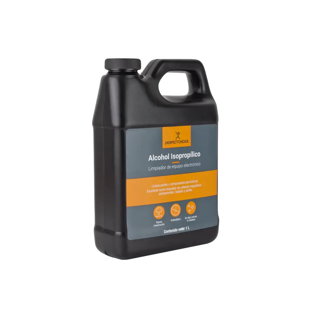 Alcohol Isopropílico Para Limpieza De Equipos De Cómputo Y Electrónica 1 Litro Perfect Choice