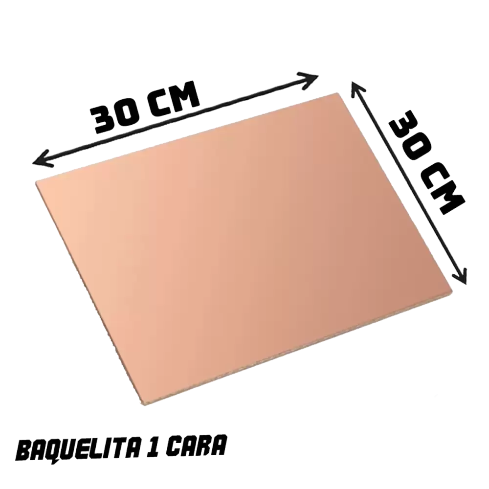 Placa Fenolica 30x30cm De Baquelita 1 Cara 690-492