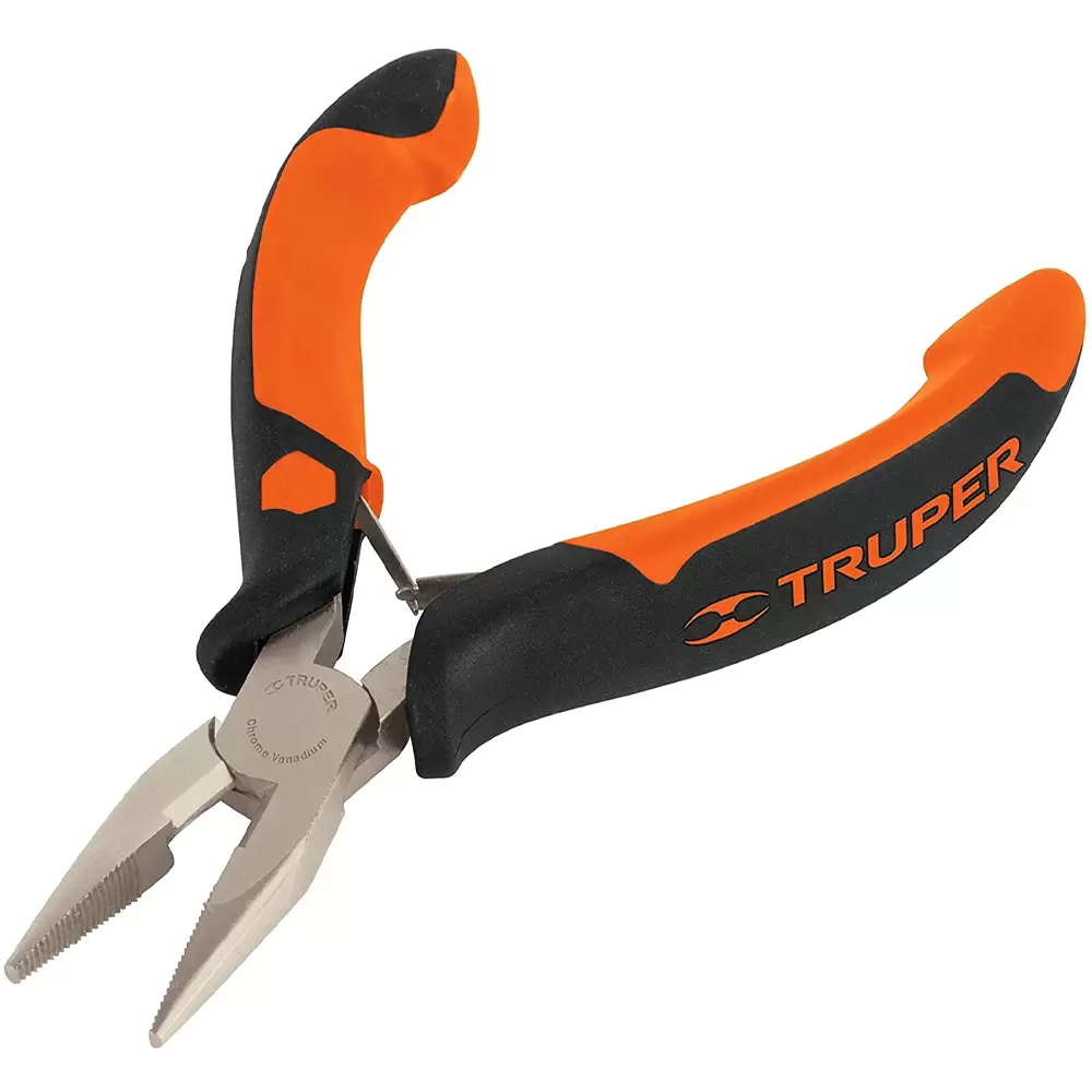 Pinza punta y corte mini 5 pulgadas mangos Comfort Grip Truper