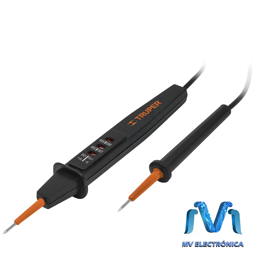 Probador de tensión C.A. / C.C. con led indicador Truper