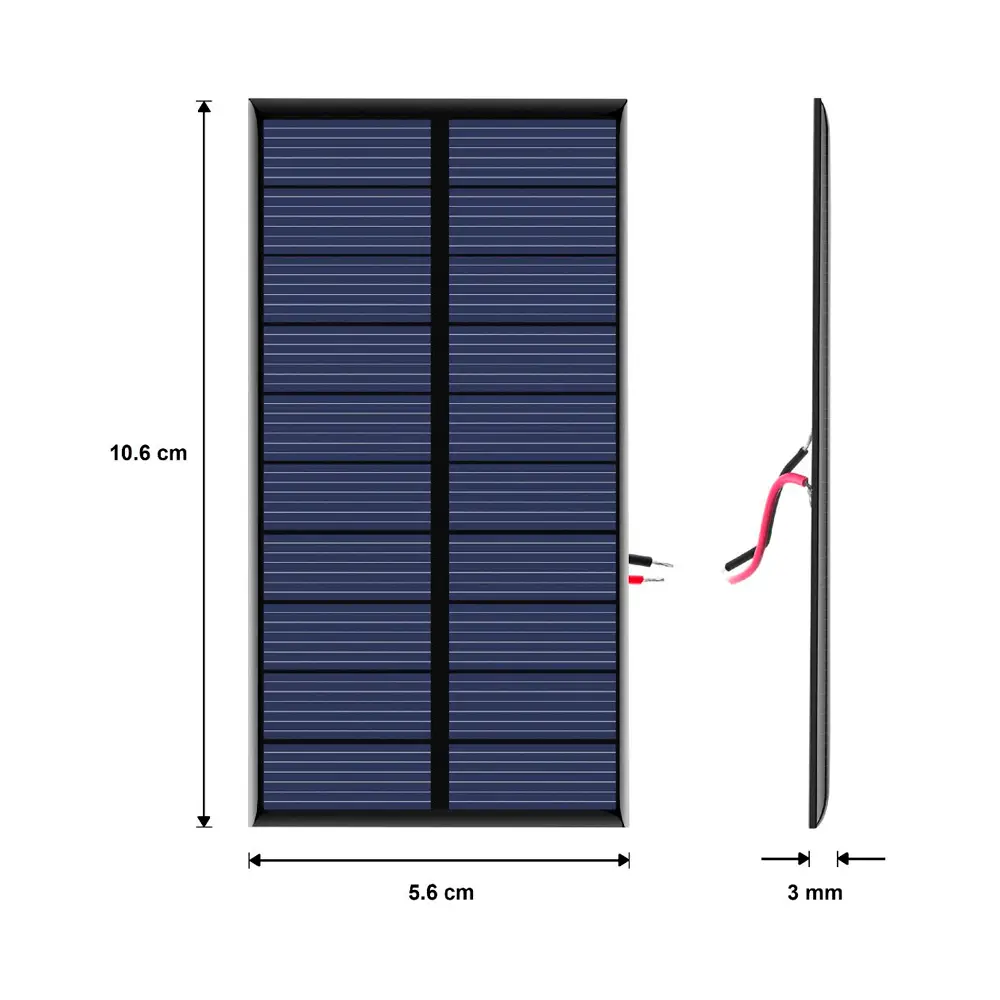 Panel solar 5V 160 mA 56x106x3 mm