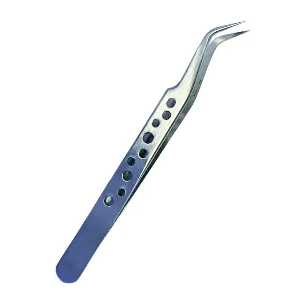 Pinza De Precision Con Punta Cruvada