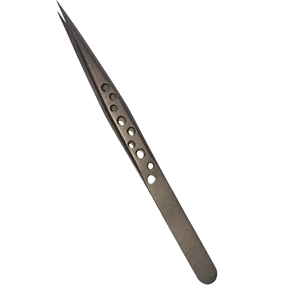Pinza De Precision Con Punta Recta