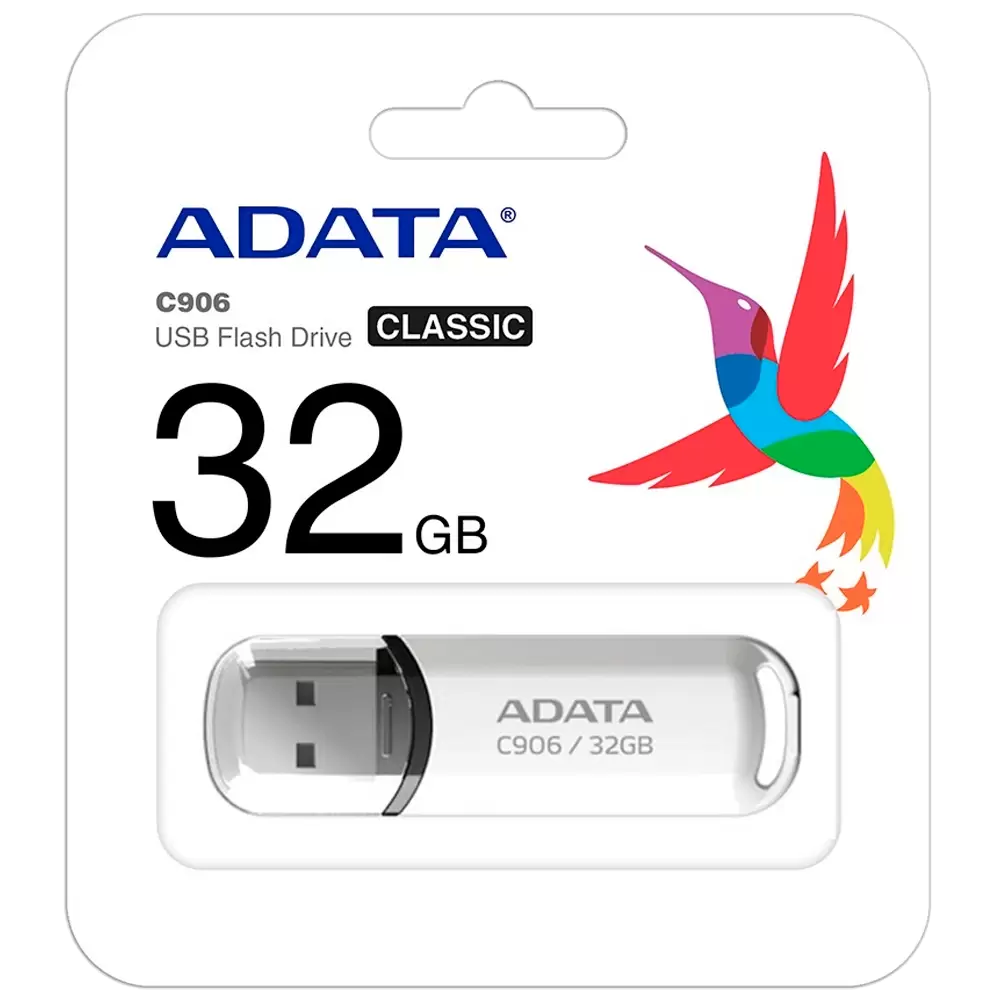 Memoria 32gb Usb 2.0 C906 Blanco Adata