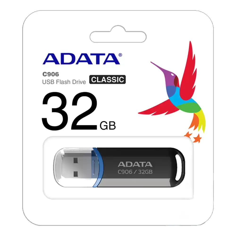 MEMORIA USB ADATA 32GB C906 2.0  NEGRO